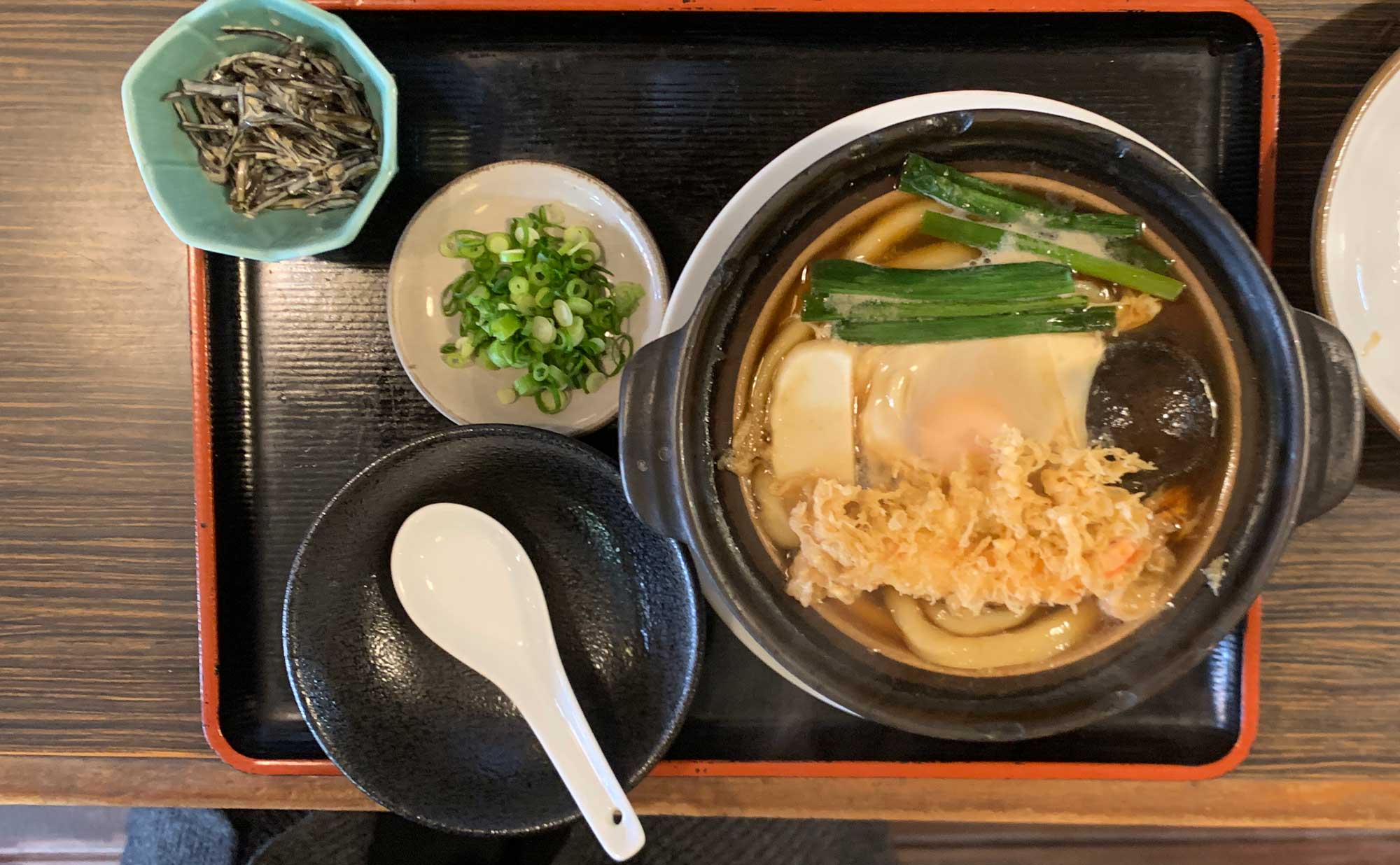 下田 蕎麦「むさし」(Musasi) 天ぷら鍋焼きうどん