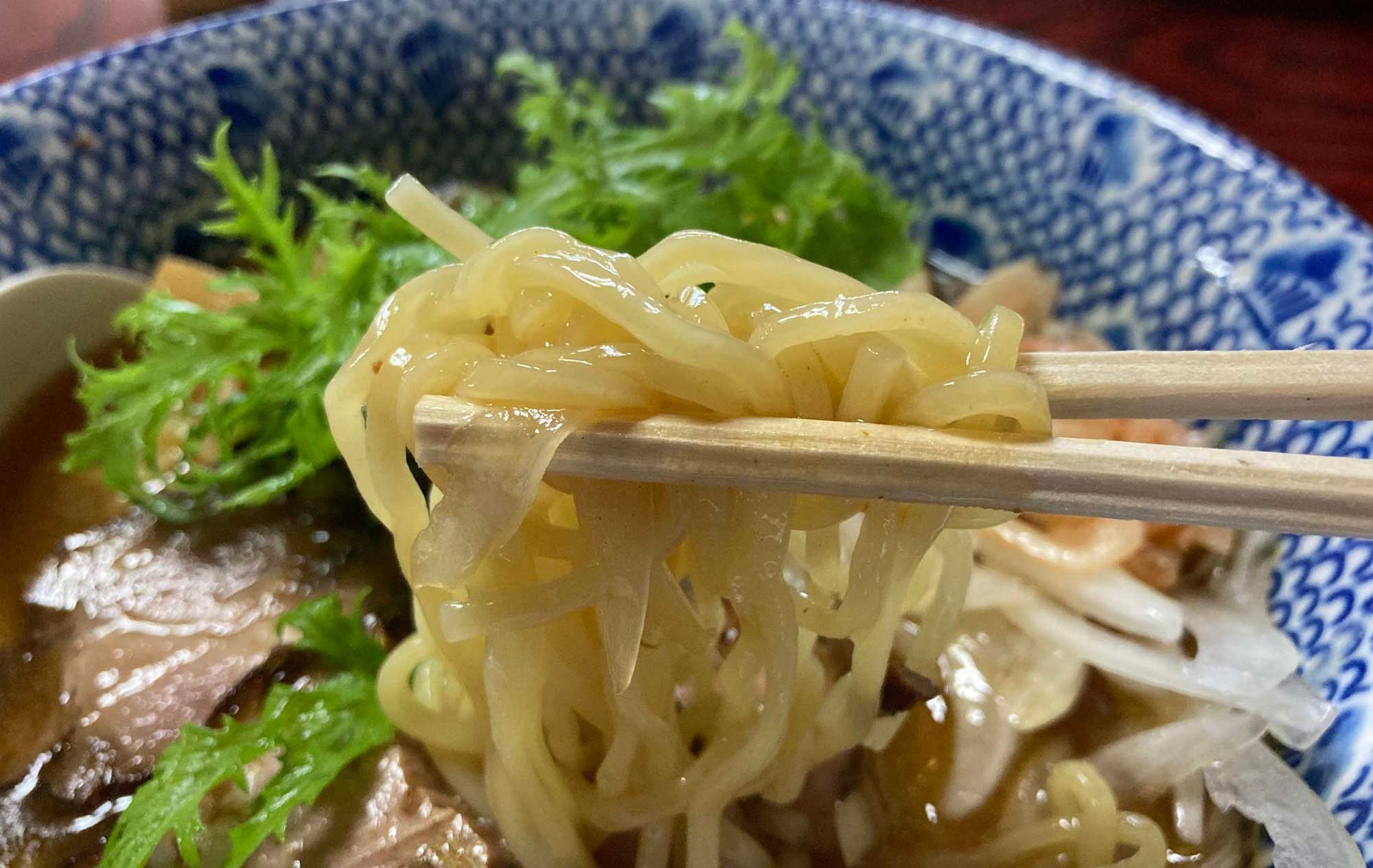 伊豆市 ラーメン「あまからや」(Amakaraya) 麺