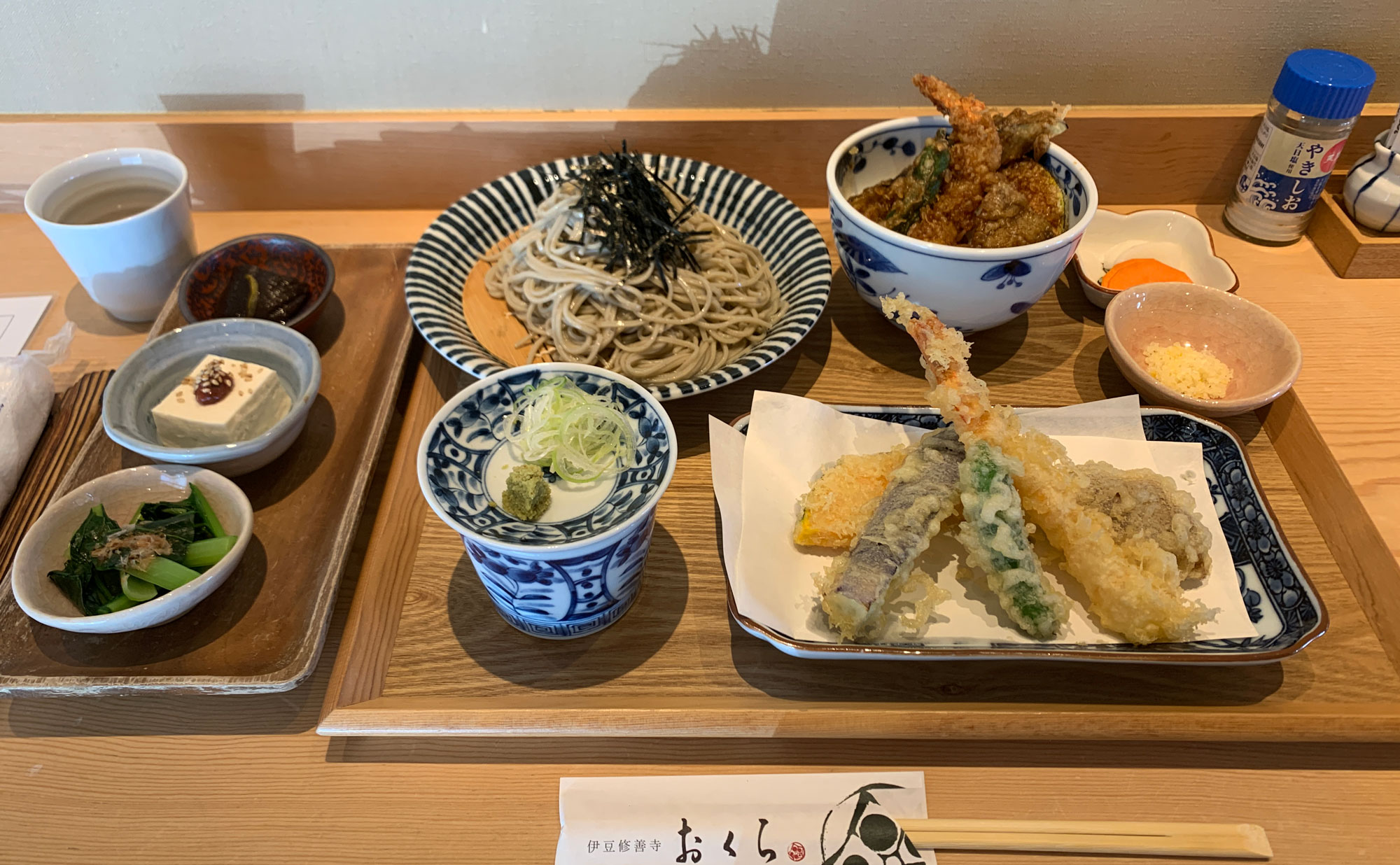 修善寺 蕎麦「おくら」(Okura) 天ざる