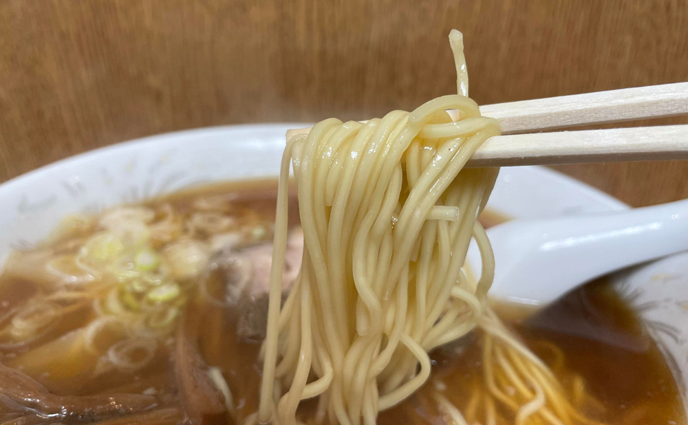 熱海 ラーメン「わんたんや」(Wantanya) 麺